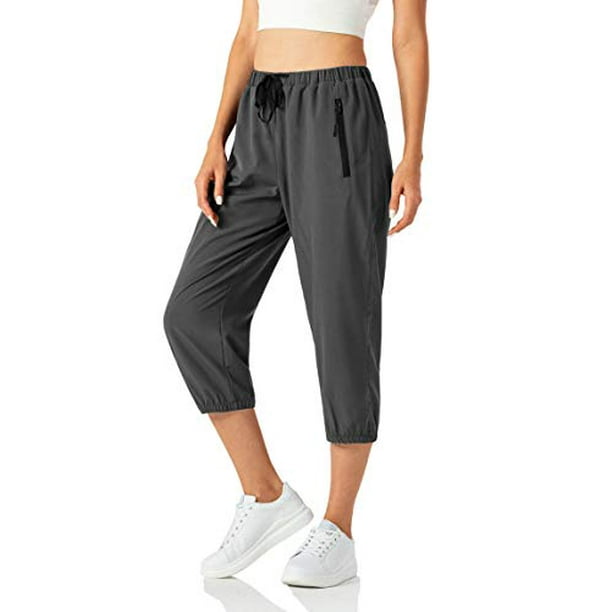 Zipper Pockets CongYee Women Lightweight Capri Jogger Hiking Shorts Running Capri Pants Quick Dry UPF 50 Zipper Pockets CongYee Women Lightweight Capri Jogger Hiking Shorts Running Capri Pants Quick Dry UPF 50